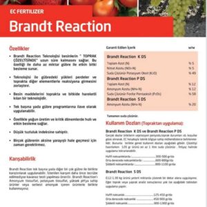 Brandt Reaction K Ds Potasyum Gübresi 5-0-48 10 Kg
